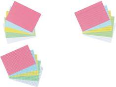 Actual product image Herlitz Index cards, DIN A6, squared, yellow made of paper, 170 gsm, wood-free, 5 mm squared, line colour: (A6, 170 g/m², 100 x)