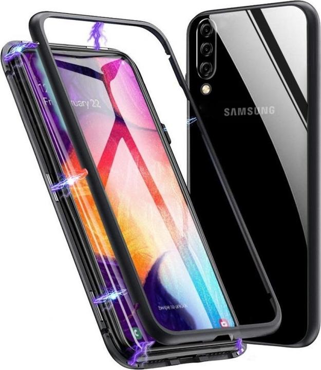 Produktbild G-Case Samsung Galaxy A50 Aluminium Magnetic Glass Backcover Hülle (Samsung Galaxy A50)