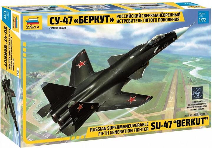 Actual product image Carson 1:72 Fighter jet Sukhoi SU-47 Berkut WA