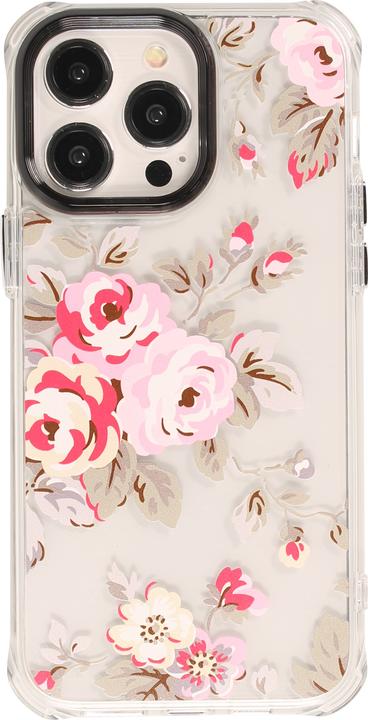 Immagine prodotto PhoneLook Coperchio Stretto in gomma siliconica con angoli rinforzati rosa in fiore (Apple iPhone 15 Pro Max)