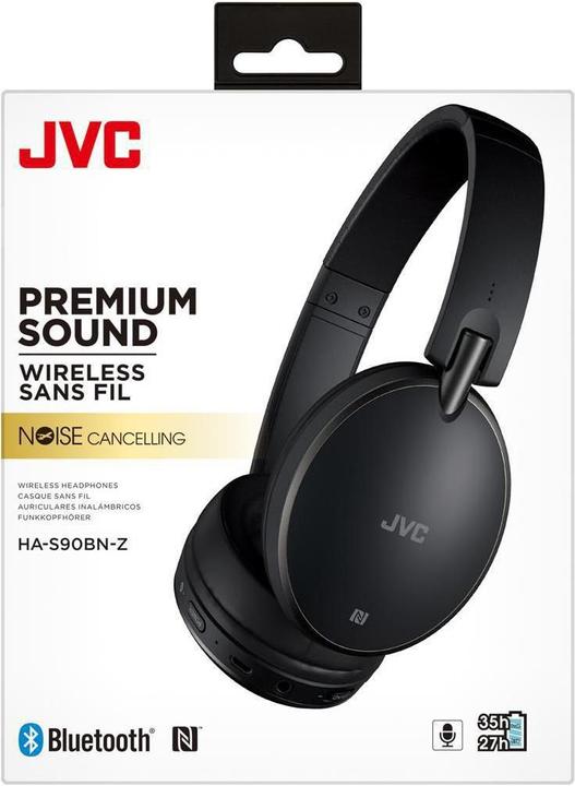 Image du produit JVC HA-S90BN-Z NC Bluetooth On-Ear (ANC, 16 h, Sans fil)