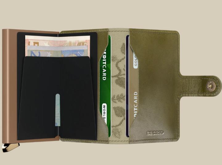 Produktbild Secrid Stitch Floral Miniwallet, olive