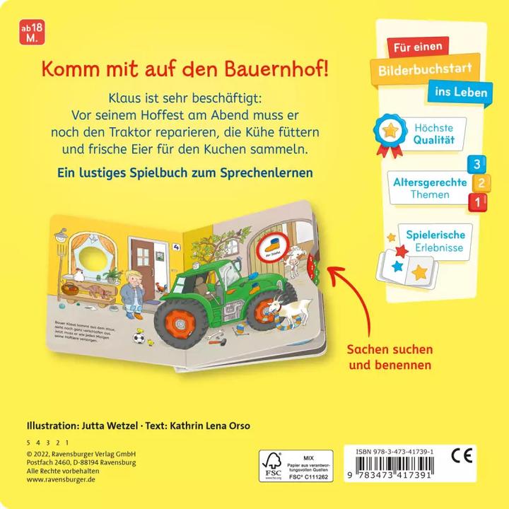 Actual product image Ravensburger Where the heck is...? My farm book to look for things (German)