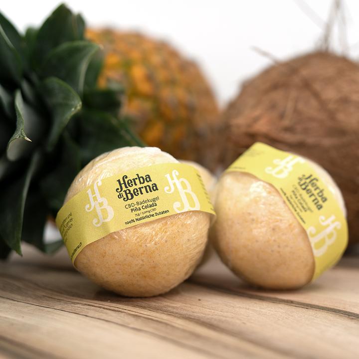 Produktbild Herba di Berna CBD Badekugel Pina Colada (Badekugeln)