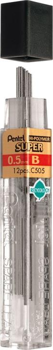 Actual product image Pentel Pencil leads Hi-Polymer Super (Refill, Graphite, 0.50 mm)