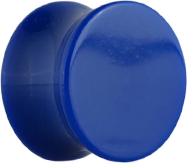 Actual product image Star Piercing Flared plug dark blue (without brass, Acrylic)