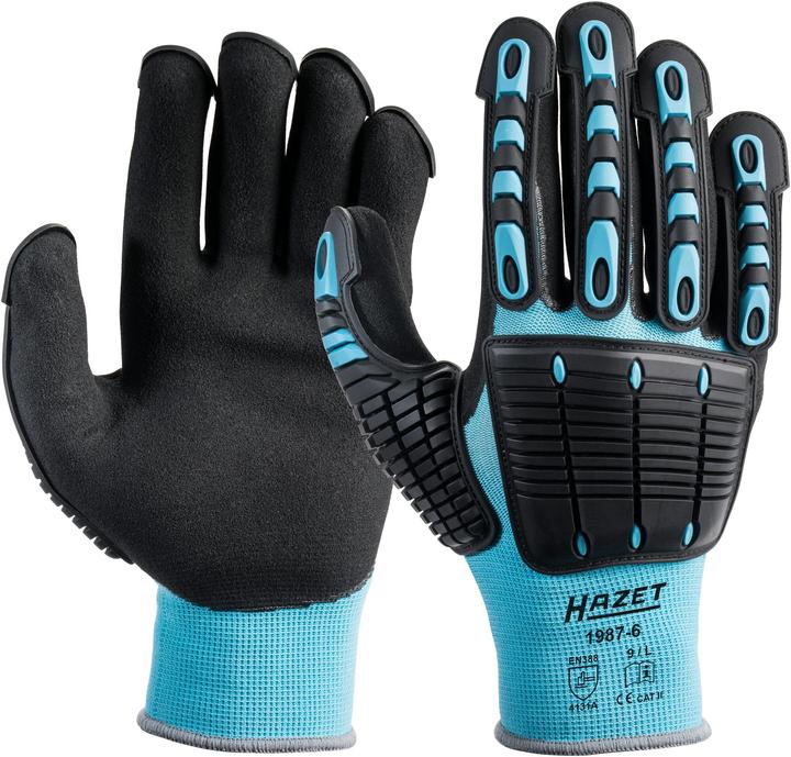 Actual product image HAZET Work Gloves With Protectors (L)