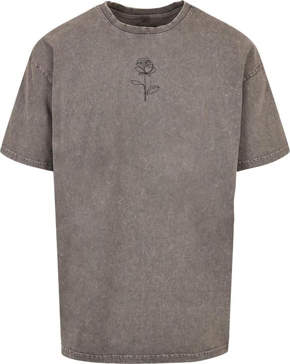 Merchcode Spring - Rose Acid Washed Heavy Oversized Tee - 114197