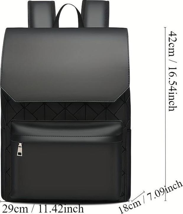 Produktbild Only-Bags.Store Herren Oxford Rhombus Rucksack, Reise Arbeit Pendler Computer Tasche, grosse Kapazität Rucksack