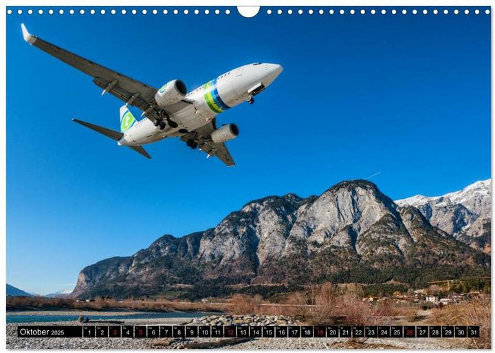Actual product image :aeroplane calendar (wall calendar (A3, German)