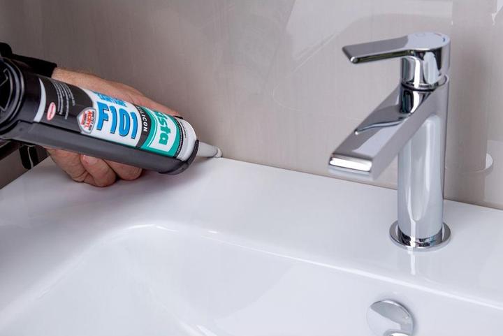 Produktbild Sista F101 Sanitär-Silikon Herstellerfarbe Transparent L21TR 300 ml (Transparent, 300 ml)