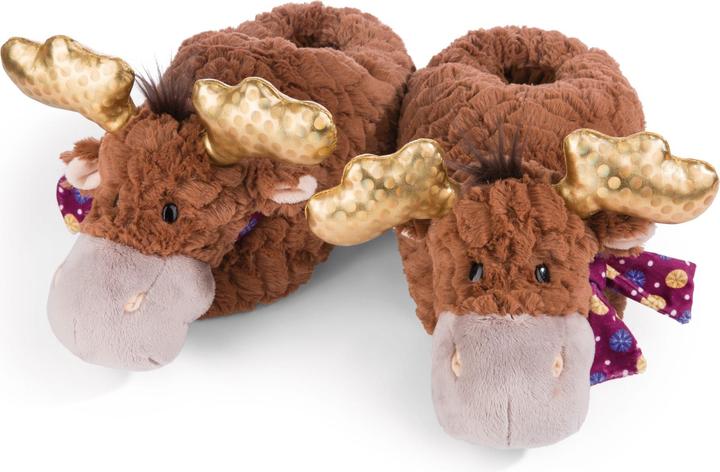 Actual product image NICI 49336 Slippers Moose Thure, size 34-37 (M) GREEN (34, 35, 36, 37)