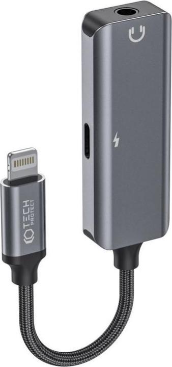 Tech-Protect UltraBoost audio Lightning (male) / 3.5mm mini jack (female) - Lightning (female) adapt (Lightning, Lightning, 3.5mm Klinke)
