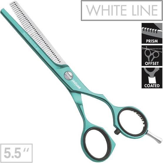 Actual product image Jaguar White Line modeling scissors Pastel Plus Offset ES 40 (13.97 cm)