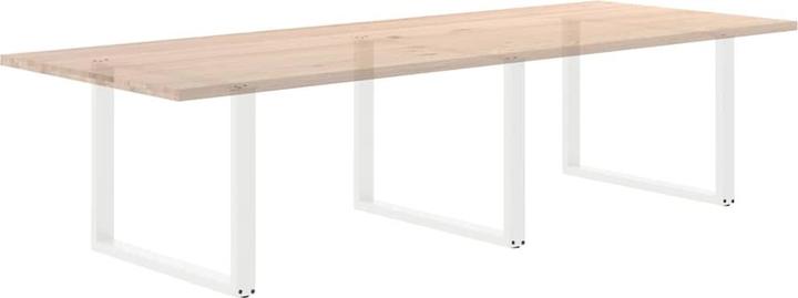 Image du produit VidaXL Pieds de table basse en U 2 pcs. Blanc 100x(72-73) cm Pied de table en acier