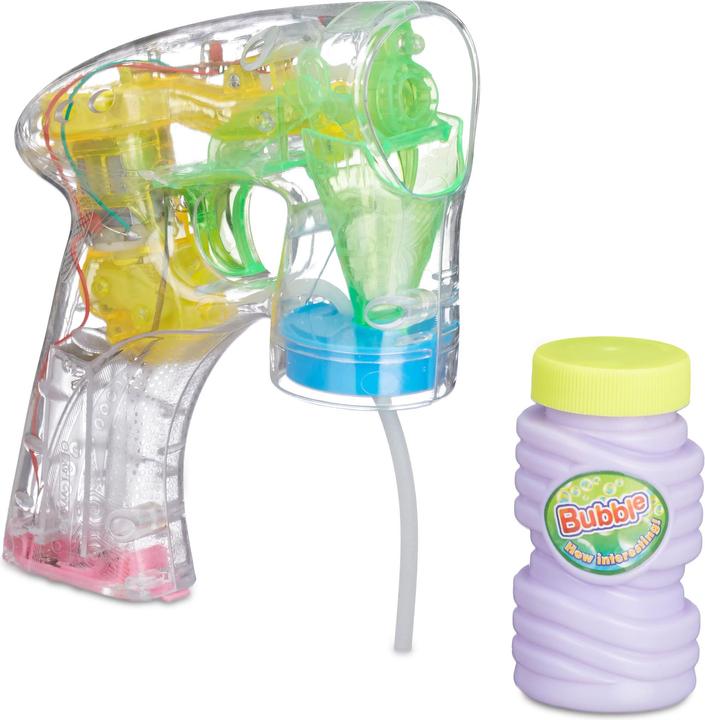 Actual product image Relaxdays LED Bubble Gun