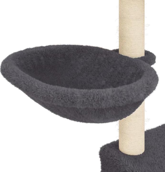 Produktbild VidaXL Kratzbaum mit Sisal-Kratzsäulen Dunkelgrau 83 cm,Farbe (83 cm, Dunkelgrau)