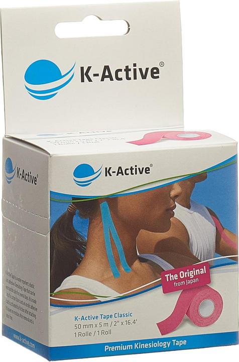 K-Active Tape Classic 5cmx5m pink wasserabweisend (5 m)
