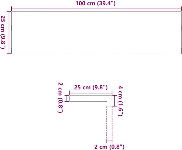 Immagine prodotto VidaXL Gradini per scale 2 pz. Marrone scuro 100x25x2 cm in rovere massiccio