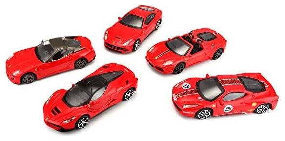 Produktbild Bburago Diecast 1:43 Race+Play Ferrari Set with 5 Models Red Ages 3+ 18-36005
