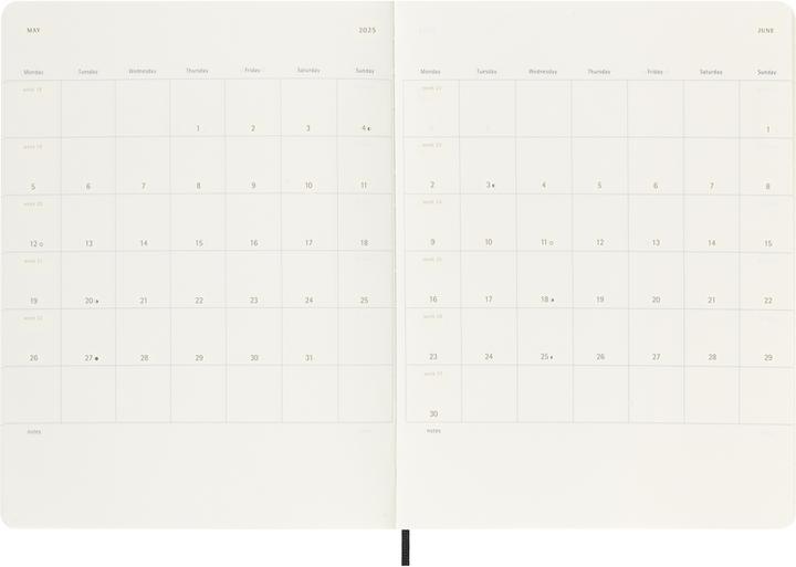 Produktbild Moleskine Notizkalender (19 x 25 cm, Englisch)