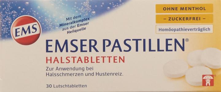 Actual product image Emser Pastilles sugar free without menthol (30 Piece)