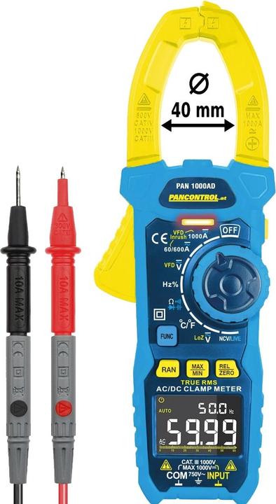 Pancontrol True RMS current clamp PAN 1000AD, 1000 A (CAT III 1000V, CAT IV 600V)