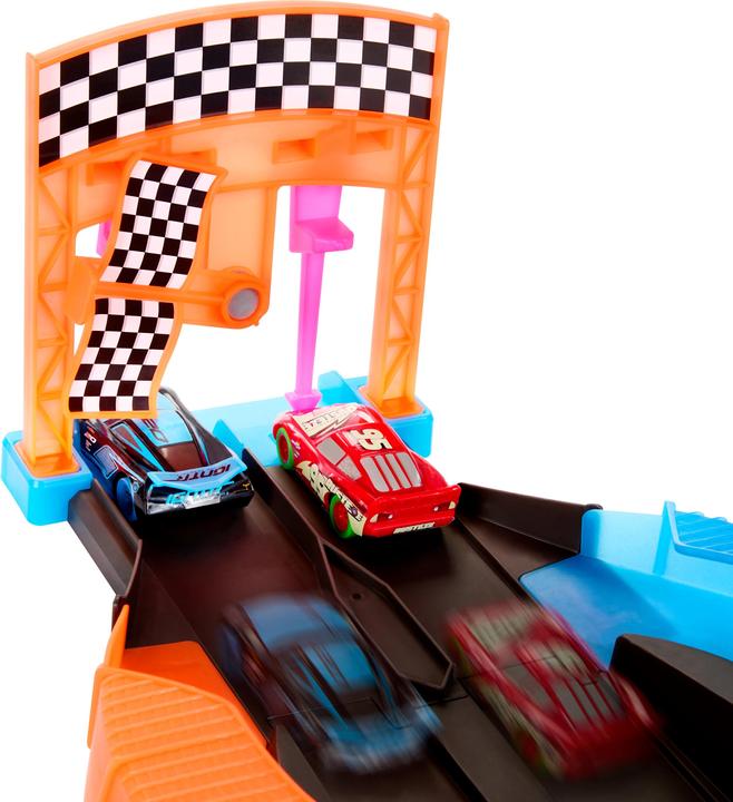 Image du produit Mattel Glow Racers Launch & Criss-Cross Glow Race Playset