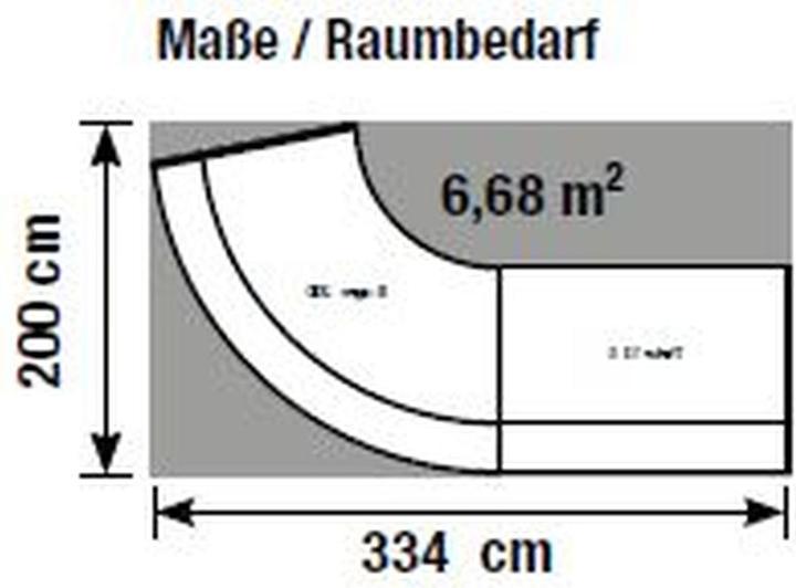 Actual product image Kerkmann BARI reception counter anthracite, white 334.0 x 182.5 x 112.0 cm