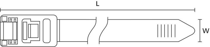 Produktbild HellermannTyton Kabelbinder (Kunststoffkabelbinder, 752 mm, 1 Stk.)