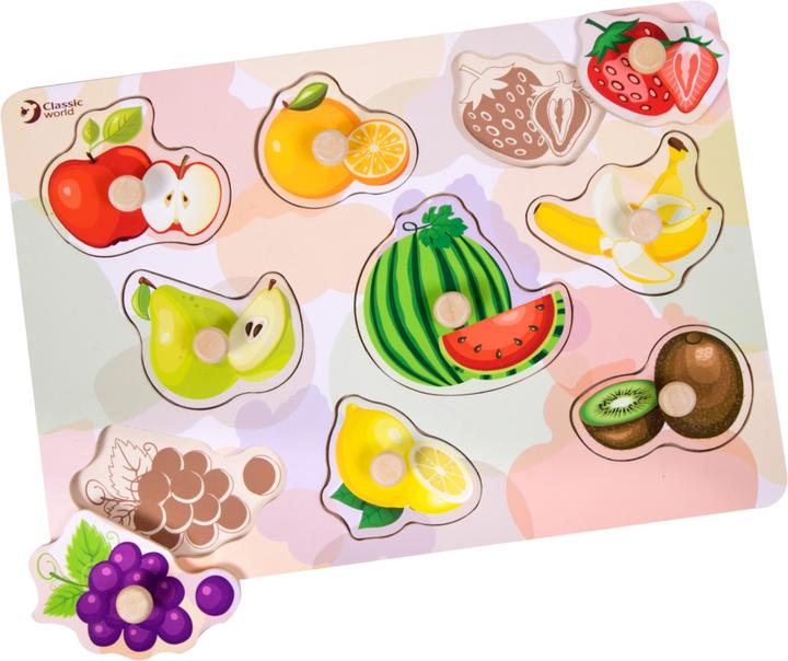 Actual product image Classic World Fruit puzzle (9 pieces)