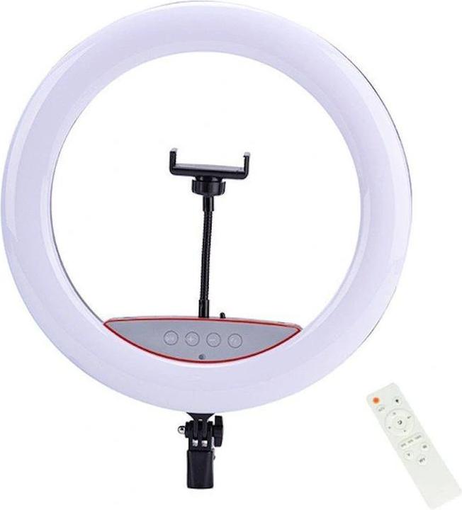 Immagine prodotto iLike Elight SR14 Anello luminoso a LED da 36 cm con supporto per smartphone + adattatore 220V +