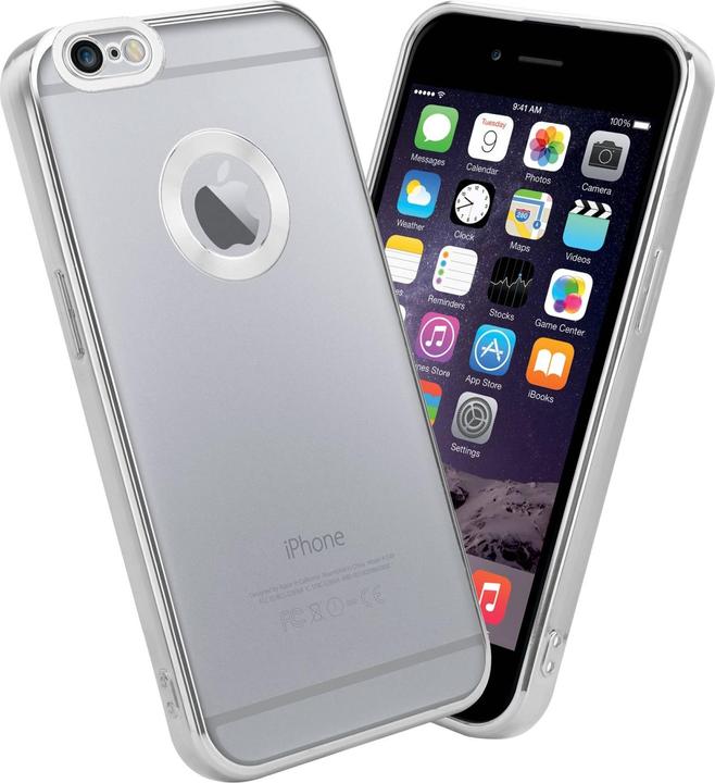 Produktbild Cadorabo TPU Hülle Chrome mit Kameraschutz für Apple iPhone 6 / 6S (Apple iPhone 6)