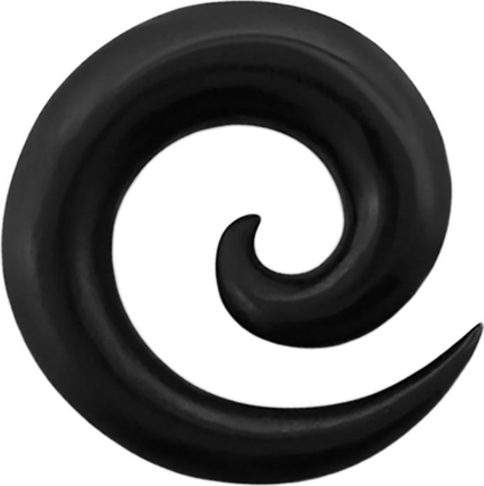 Star Piercing Dehnspirale aus Areng Holz (Organisch)