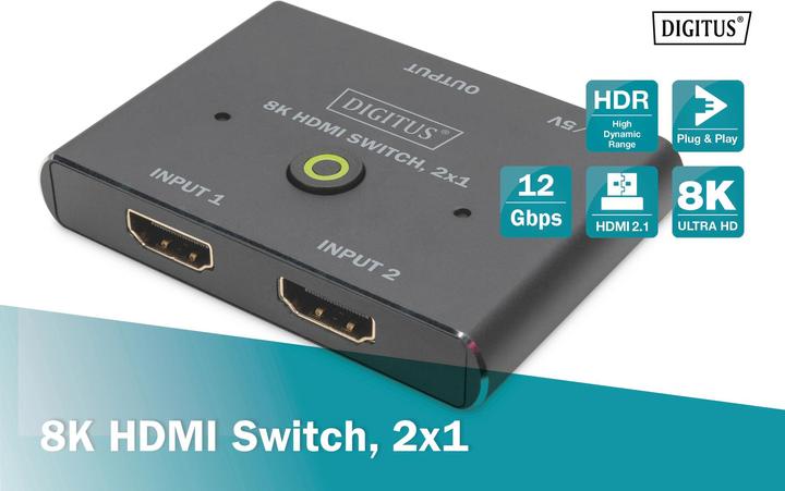 Produktbild Digitus 8K HDMI Switch, 2x1