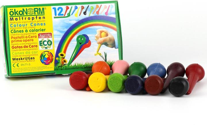 Immagine prodotto ÖkoNorm Maldrops (Blu, Giallo, Verde, Rosso, Nero, Rosa, Arancia, Marrone, 12 x)