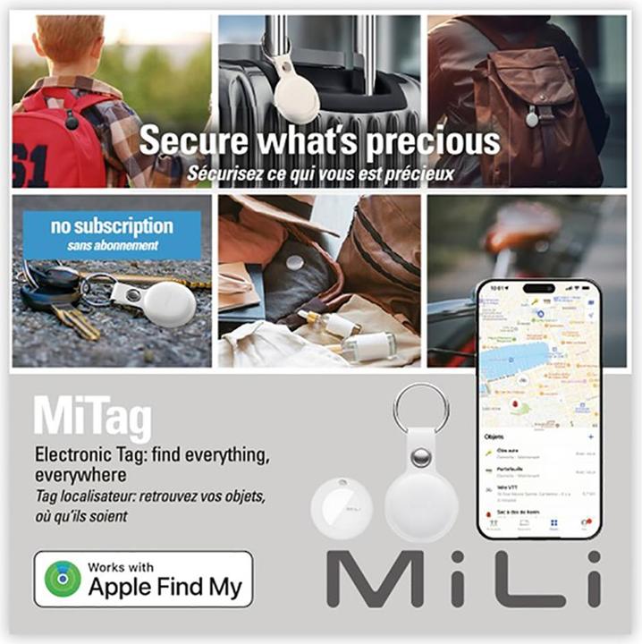 Produktbild Mili MiTag - Bluetooth-tag white (iOS, iPadOS, Apple)
