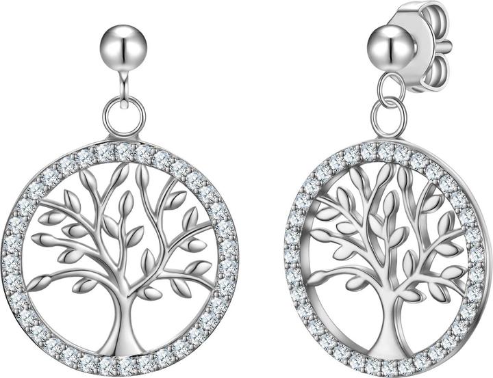 Rafaela Donata Damen Ohrringe Lebensbaum Sterling Silber - 35710 (Sterling Silber)