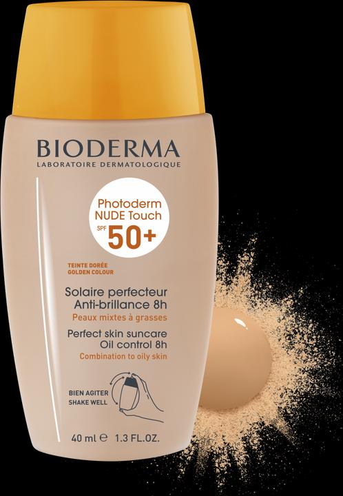 Produktbild Bioderma Photoderm Nude Touch Mineral SPF50+ dorée (Sonnencreme Gesicht, SPF 50+, 40 ml)