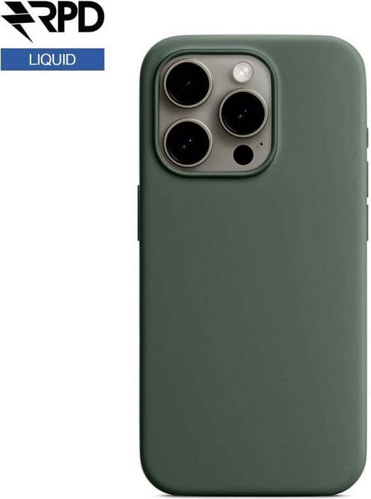 Immagine prodotto RPD iPhone 15 Plus - Custodia in silicone verde cipresso, liquido (versione Magsafe) (Apple iPhone 15 Plus)