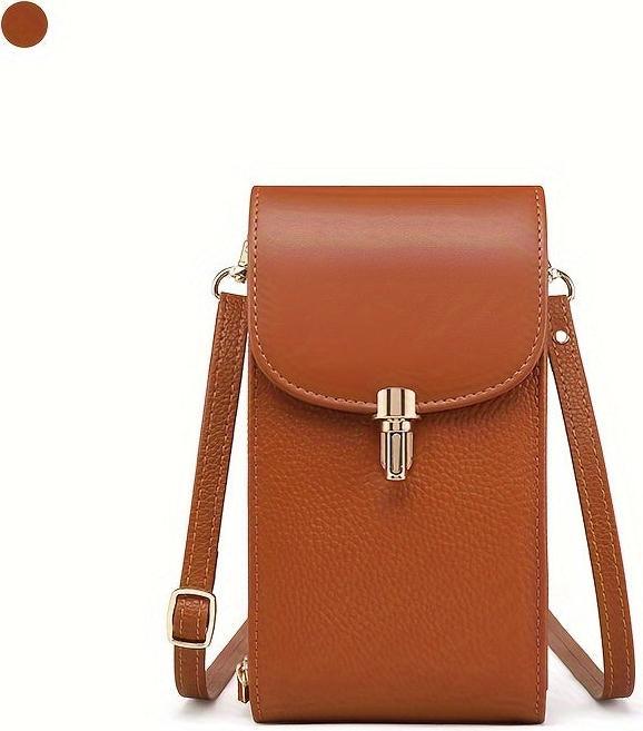 Only-Bags.Store Handytasche aus echtem Leder, Umhängetasche, Umhängetasche, 8 Kartenfächer
