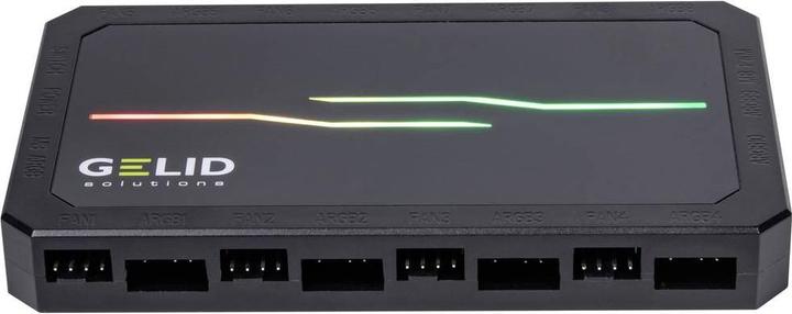 Produktbild Gelid RF-RGB-MP-02 Amber 8 PRO Bundle PC Lüftersteuerung (B x H x T) 130 x 17 x (120 mm, 1 x)
