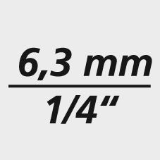 Produktbild HAZET Steckschlüsseleinsatz ∙ Sechskant 850-5.5 ∙ Vierkant6,3 mm (1/4 Zoll) ∙ Aussen Sechskant-Tract… (5.5 mm)