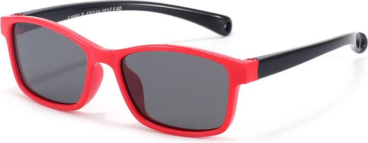 Techsuit - Sunglasses Polarised (8260-C40) - for Kids Between 2-4 Years - Red / Black