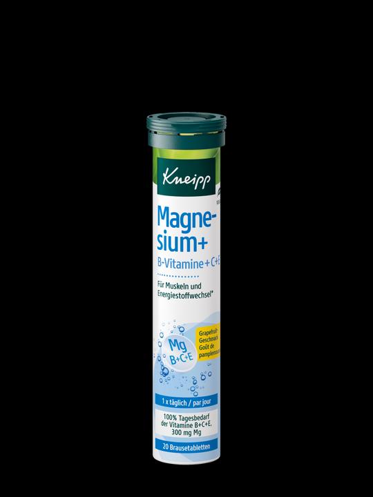 Immagine prodotto Kneipp Natürliches Magnesium + B-Vitamine + C + E (20 Pezzo/i, Compressa effervescente)