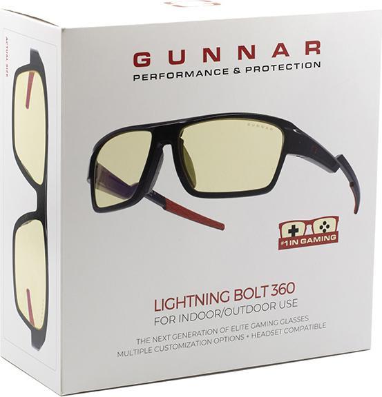 Actual product image Gunnar Lightning Bolt 360 Gaming Glasses
