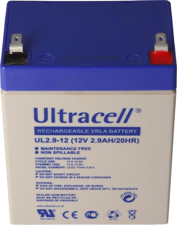 Actual product image Ultracell Battery UL2.9-12 (12 V, 2.90 Ah)