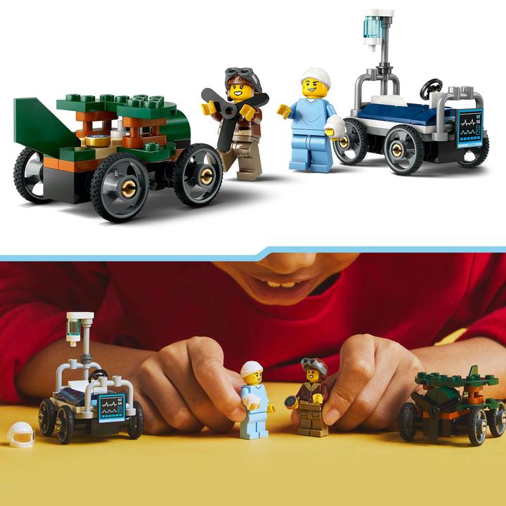 Produktbild LEGO Flugzeug vs. Krankenhausbett (60459, LEGO City)