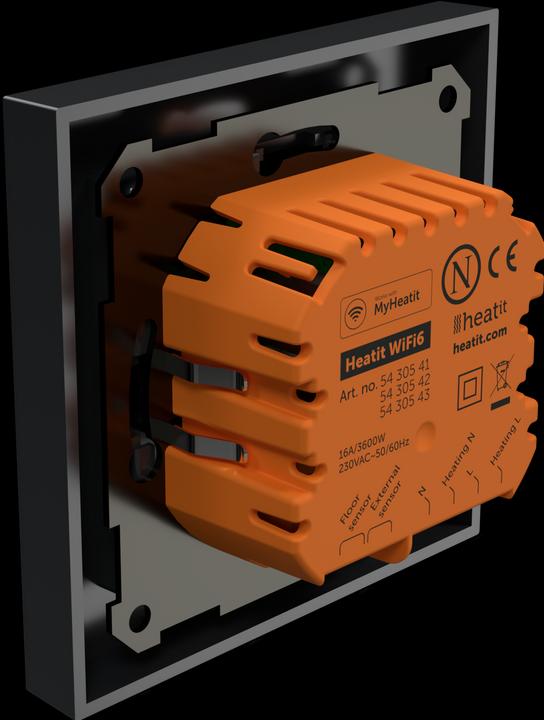 Immagine prodotto Heatit Termostato WiFi6 (nero opaco)