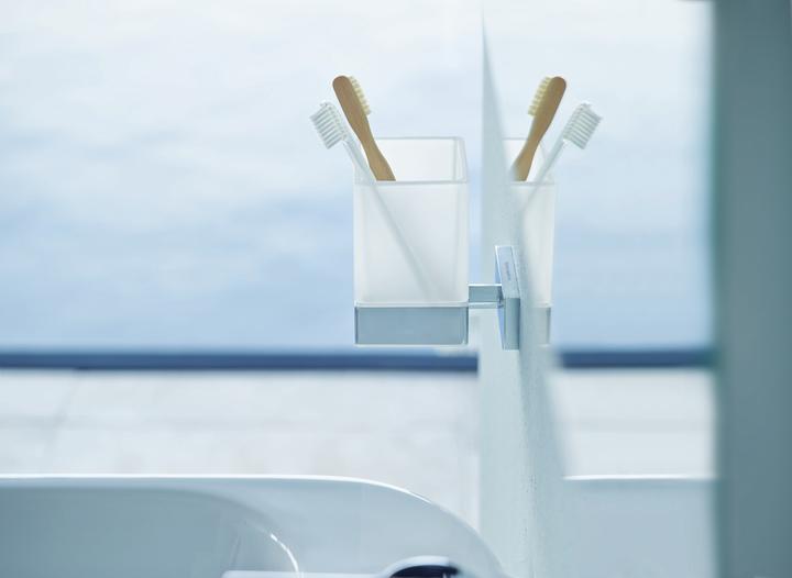 Actual product image Duravit Glass holder KARREE glass matt chrome